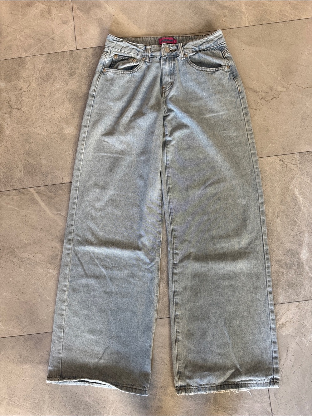 Edikted Wide Leg Women’s Jeans in Light blue